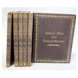 Great Men And Famous Women Edited By C F Horne, 1894, Illustrations, Qty 6