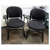 Herman Miller Waiting Room/ Visitors Chairs With Arm Rests, Qty 2, 34" x 26" x 21"