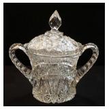 Crystal Candy Dish With Lid And Covered Serving Plate