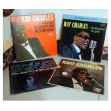 Vintage Ray Charles LP Records, Qty 4