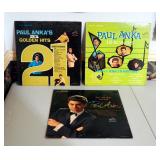 Vintage Paul Anka LP Records, Qty 3