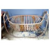 Field / Plantation Cradle, Approx 28.5" High x 21.5" Wide x 44" Long, On Wheels