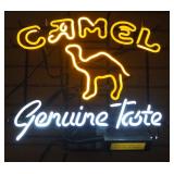 Camel Genuine Taste Neon Bar Sign, Powers On