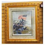 Larry Selman (American, 1984- ) "Red Badge Of Courage" Print On Giclee Canvas, Numbered 10/40, With 