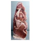 Carved Alabaster Sculpture By Orval Joe (Navajo), With COA, Approx 12.25" High