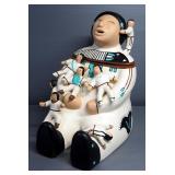 Mother And Children Southwest Style Ceramic Cookie Jar