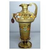 German Enamelled Depression Glass Cups (2) And Pitcher