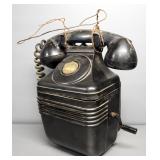 Antique Telephone Collection, Qty 3, One Is Bell, Some Missing Parts, And Signal Core Microphone Han