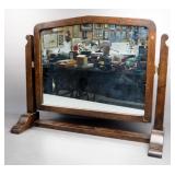 Antique Swiveling Mirror, 19.5" High