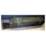 Wood Ammunition Crate With Rope Handles, Opens On End, 46" Long