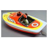 Schylling "Victoria" Steam Powered Tin Boat, In Original Box, Includes Dropper And Candles