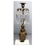 Girandole Brass And Marble Candle Stand