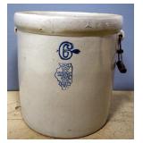 White Hall SP&S Co 6 Gallon Crock