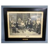 W. Dendy Sadler (English, 1854 â€“ 1923) "Village Gossips" Autographed By Sadler And Engraver James 