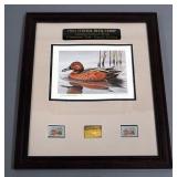 1985 Federal Duck Stamp Limited Edition Print Signed And Numbered 233/6650 By Artist Gerald Mobley, 