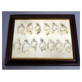 Miss White St. Joseph Nursing School Class Photo, 1909, Framed Under Glass, 28.25" Wide x 22" High