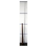 Martin Fly Fishing Reel On Black Eagle Fly Rod And Primitive Wood Paddle