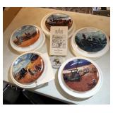 Water Wagon By Emmett Kaye," Farming the Heartland "Collectors Plates, Qty 5, And More