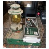 Coleman Lantern, Coleman Propane Camp Stove, And 10 Piece Bar-B-Q Set