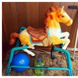 Gogo Jr Pogo Stick, Vintage Spring Horse And Bubbles