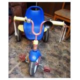 Vintage Radio Flyer Ready To Ride Trike, Childs Rocking Chair, 24" X 14.5" X 20" And Childs Chair, 2