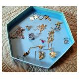 Gold And Sterling Silver Jewelry Including Necklaces, Pendants, Earrings, And Baby Ring