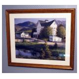 Framed Matted Under Glass Seascape Art Including Robert Duncan Print, 22.5" x 26.5", W. Saunders Pri