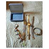 Ladies Wrist Watches Including Elgin, Waltham, Citizen, And Timex, Qty 5