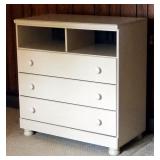 Painted Wood 3-Drawer Dresser, 40" x 38" x 20