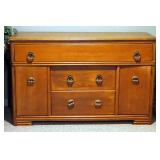 Vintage Solid Wood 3 Drawer Buffet With Dovetail Construction And Storage, 36" x 58" x 21"