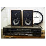 Technics AM/FM Stereo Receiver Model SA-190, Including Realistic Speakers Qty 2