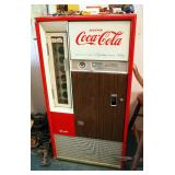 The Vendo Co. Coin Operated Coca- Cola Vending Machine, Model H63B, 53.5" x 27.5" x 22"