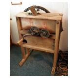 Antique Corn Sheller, 46" x 32" x 21"