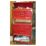 Waterloo Rolling 9-Drawer Tool Box, No Key, Contents Not Included, 46" x 27" x 18"