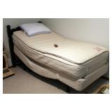 Just-A-Matic Adjustable Twin Size Bed With S-Cape Adjustable Frame And Remote