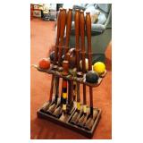 Vintage Wood Croquet Set
