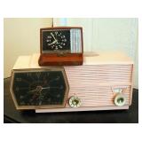 Vintage RCA Victor Clock Radio, And General Electric Battery Operated Travel Clock