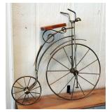 Hand Crafted Metal Big Wheel Bicycle Wall Decor