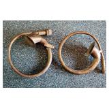 Antique Brass Car Bulb Horns Qty 2