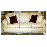 Bassett 3 Cushion Sleeper Sofa, 34" x 80" x 34"