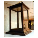 Hand Crafted Wood And Glass Display Case, 16" x 12