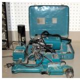 Makita Electric Jig Saw With Metal Carrying Case And Cordless Angle Drill, Model DA391D, With Charge