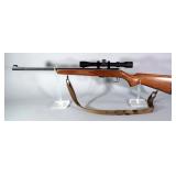 J. G. Anschutz Model 1451 .22 LR Bolt Action Rifle SN# 1443084, With Norinco 3-9x Scope And Sling