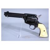 Colt Single Action .44 Cal 6-Shot Revolver SN# 126433, In Tooled Leather Holster And Belt With Cartr