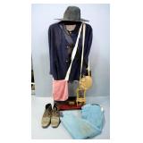 Civil War Union Re-enactors Uniform And Accoutrements, Includes Jacket, Pants, Belt And Buckle, Susp