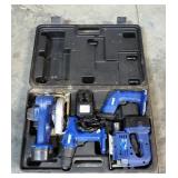 Benchtop Pro Cordless Tool Set, Includes Circular Saw, Drill, Jig Saw, Delta Sander, With Two Batter