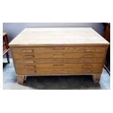 Hamilton 5-Drawer Drawing Cabinet, 21" High x 41" Wide 28" x Deep