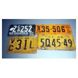 Vintage License Plates, Years 