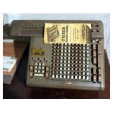 Vintage Friden Automatic Tabulating Calculator, Model ST, With Manual