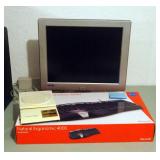 Microsoft Natural Ergonomic 4000 Keyboard, Good Cook Electronic Scale, And KDS Computer Monitor, 17"